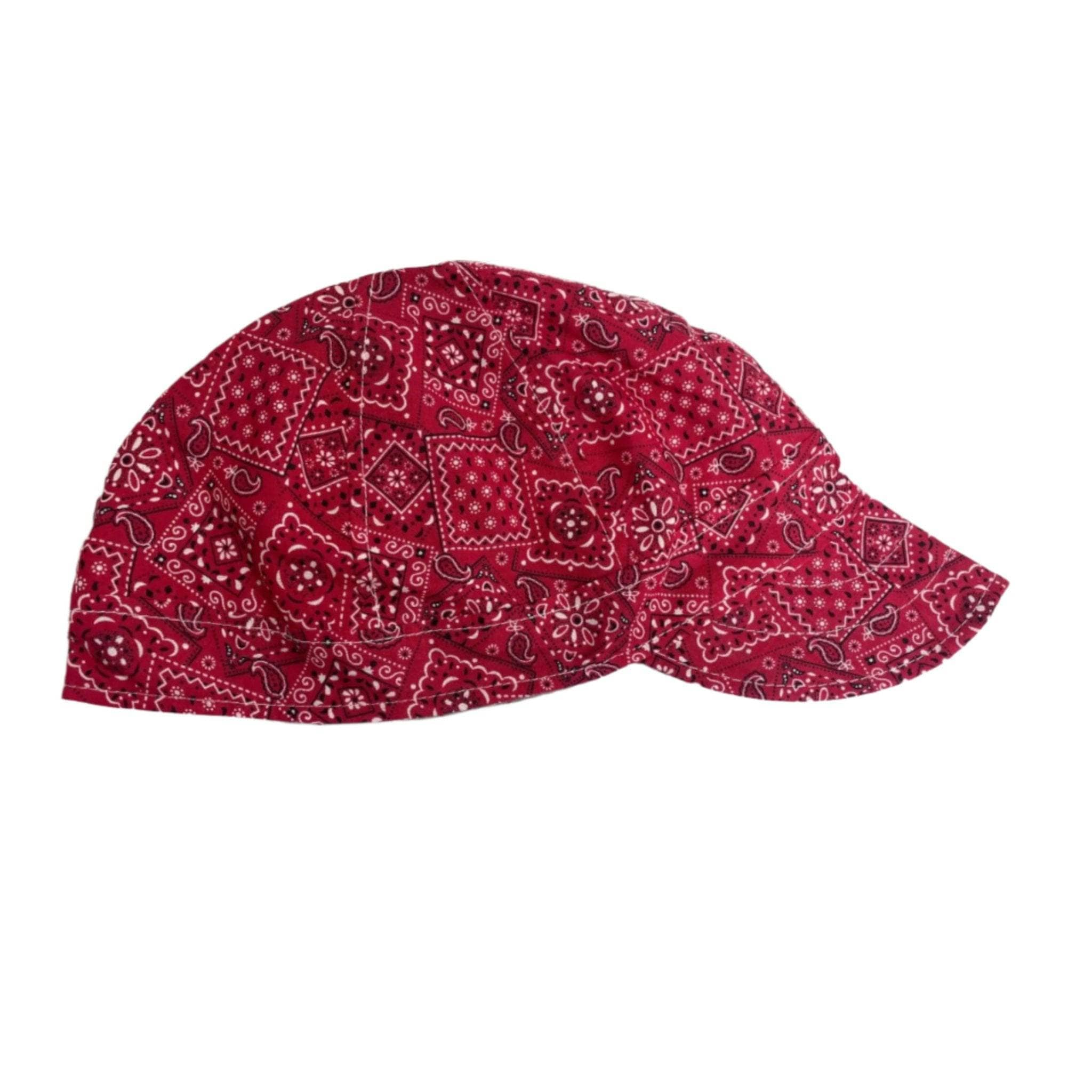 Rasco Red Paisley Welding Cap (CLOSEOUT) - Rasco FR
