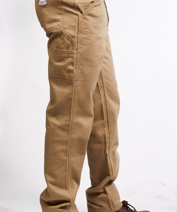 FR Duck Carpenter Pants - Khaki (CLOSEOUT) - Rasco FR