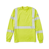 FR Hi Vis Long Sleeve T-Shirt with Segmented - ANSI Yellow - Rasco FR
