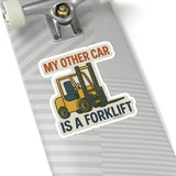 Forklift Kiss-Cut Sticker – Built for Pallet Kings and Warehouse Warriors