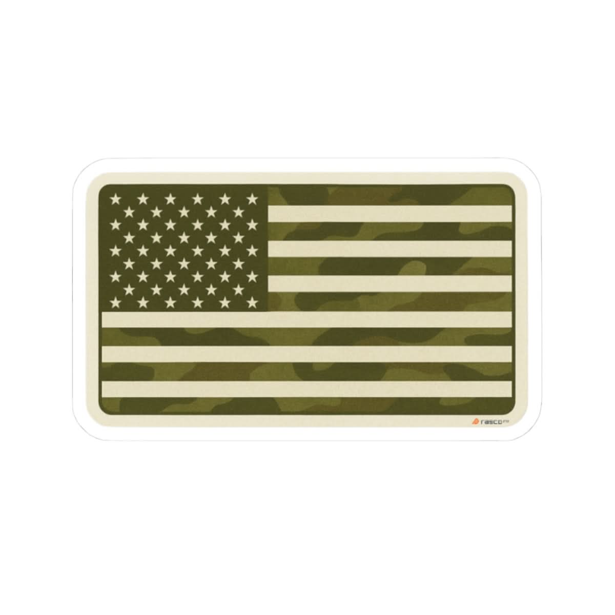 Camo American Flag Sticker – Built to Stick. Made to Blend In.