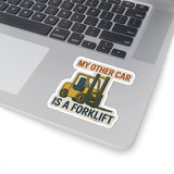 Forklift Kiss-Cut Sticker – Built for Pallet Kings and Warehouse Warriors