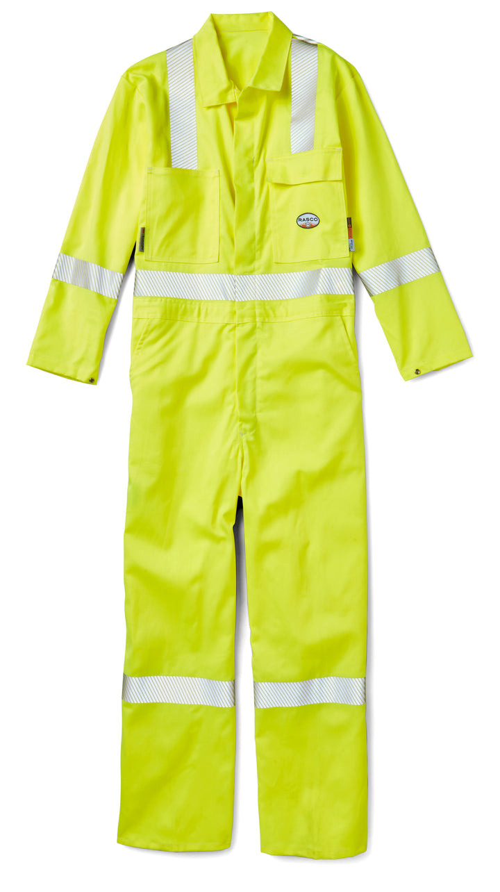 FR Hi Vis Coverall w/ Segmented - ANSI Yellow (CLOSEOUT)