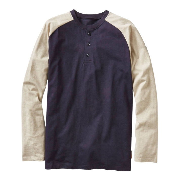 FR Khaki/Navy Two Tone Henley
