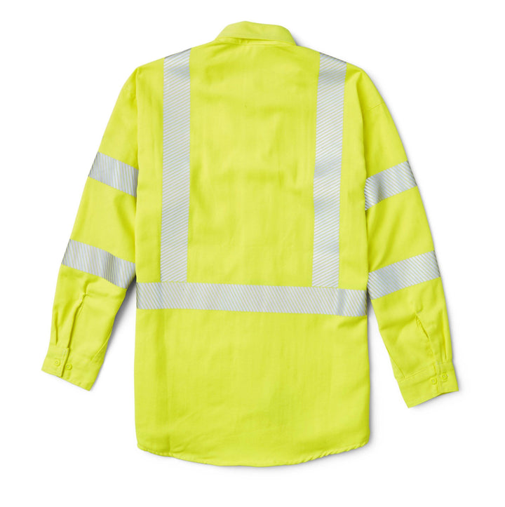 FR Hi Vis Yellow Class 3 Uniform Shirt with Segmented