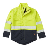 FR GlenGuard Navy/Yellow Color Block Field Jacket w/ Segmented Trim