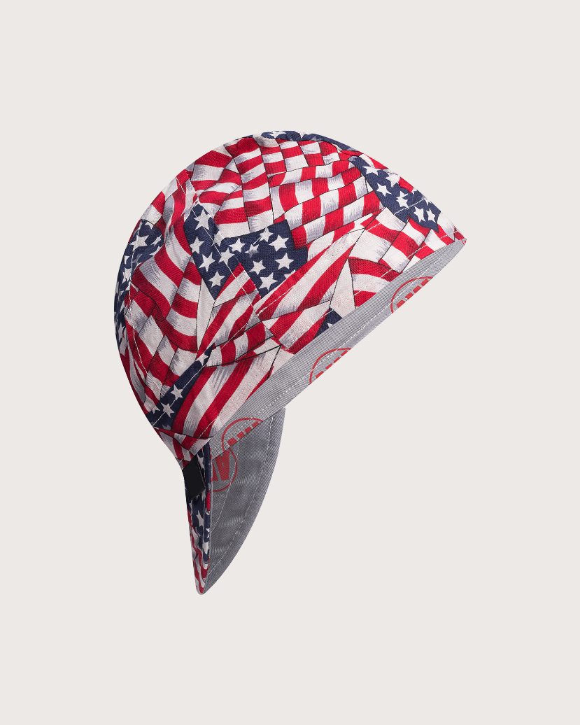 Retro USA Flag Welding Cap (CLOSEOUT)