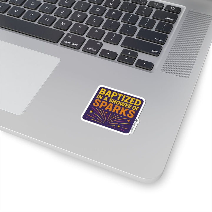 “Baptized in a Shower of Sparks” Vinyl Sticker – Rasco Grit, Retro Heat - Rasco FR