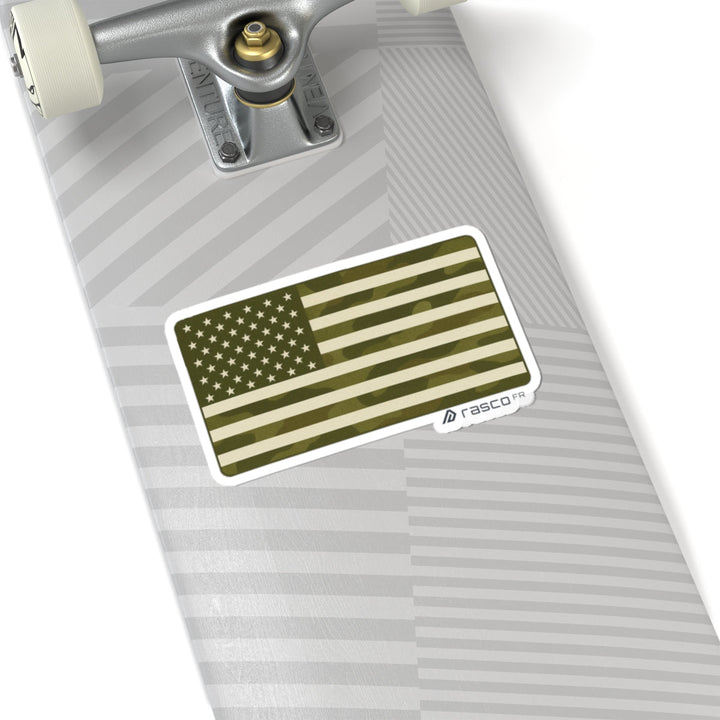 Camo American Flag Sticker – Built to Stick. Made to Blend In. - Rasco FR