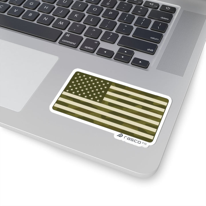 Camo American Flag Sticker – Built to Stick. Made to Blend In. - Rasco FR