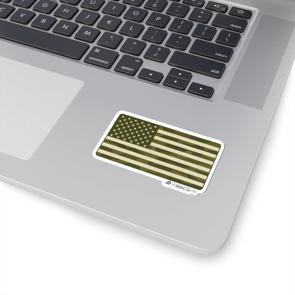 Camo American Flag Sticker – Built to Stick. Made to Blend In. - Rasco FR