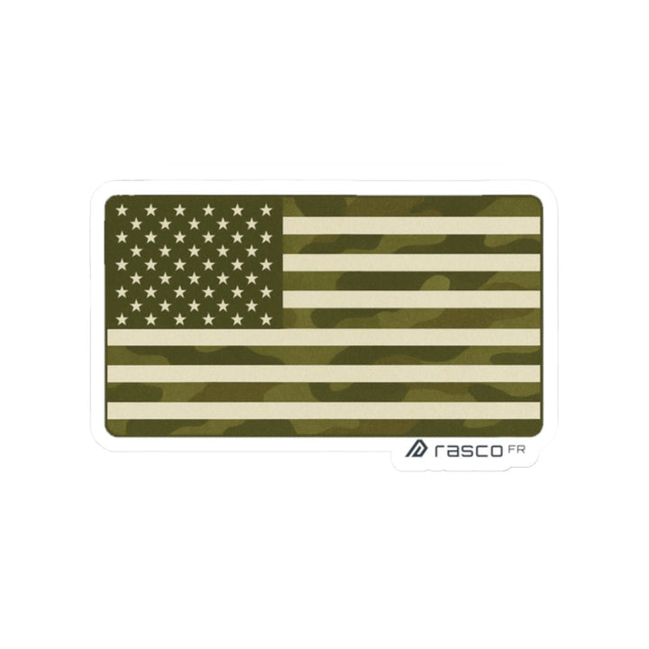 Camo American Flag Sticker – Built to Stick. Made to Blend In. - Rasco FR