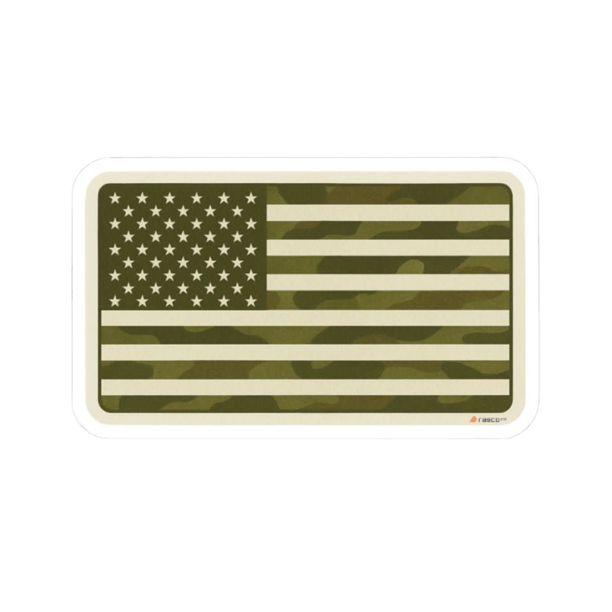 Camo American Flag Sticker – Built to Stick. Made to Blend In. - Rasco FR