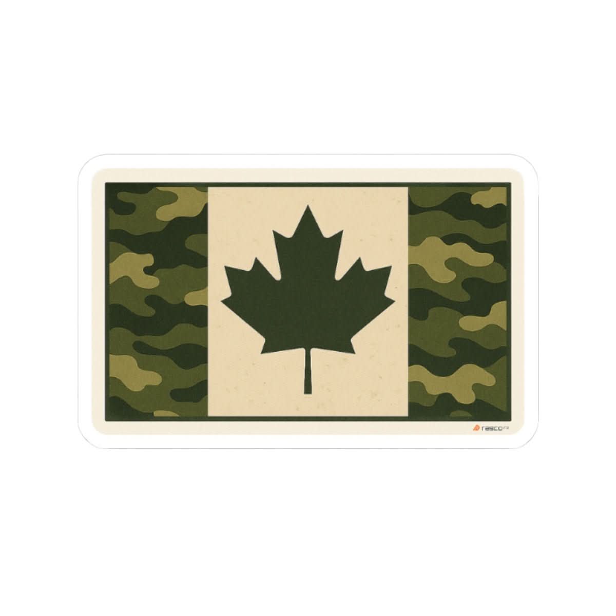 Camouflage Canadian Flag Sticker – Quiet Pride, Loud Grit - Rasco FR