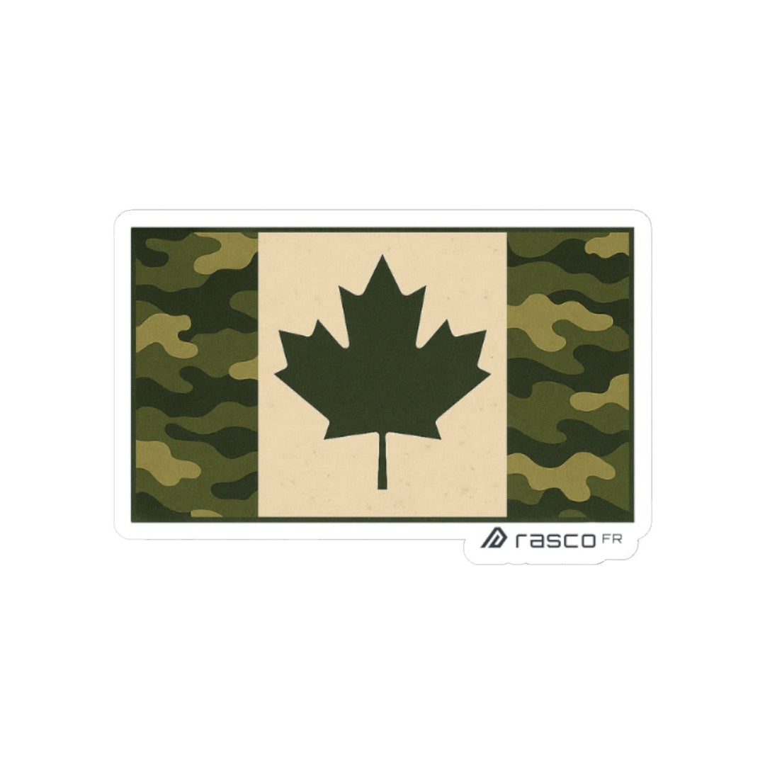 Camouflage Canadian Flag Sticker – Quiet Pride, Loud Grit - Rasco FR