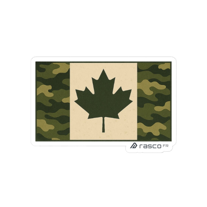 Camouflage Canadian Flag Sticker – Quiet Pride, Loud Grit - Rasco FR