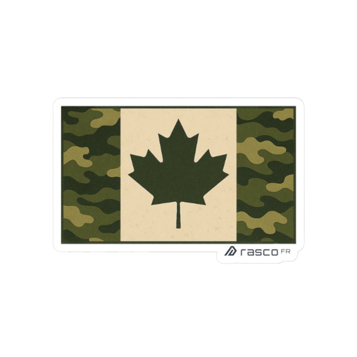 Camouflage Canadian Flag Sticker – Quiet Pride, Loud Grit - Rasco FR