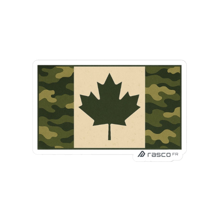 Camouflage Canadian Flag Sticker – Quiet Pride, Loud Grit - Rasco FR