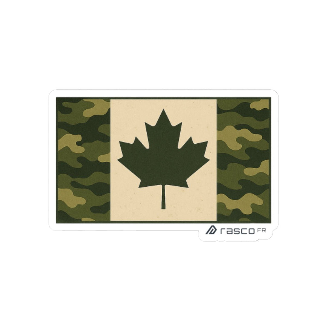 Camouflage Canadian Flag Sticker – Quiet Pride, Loud Grit - Rasco FR
