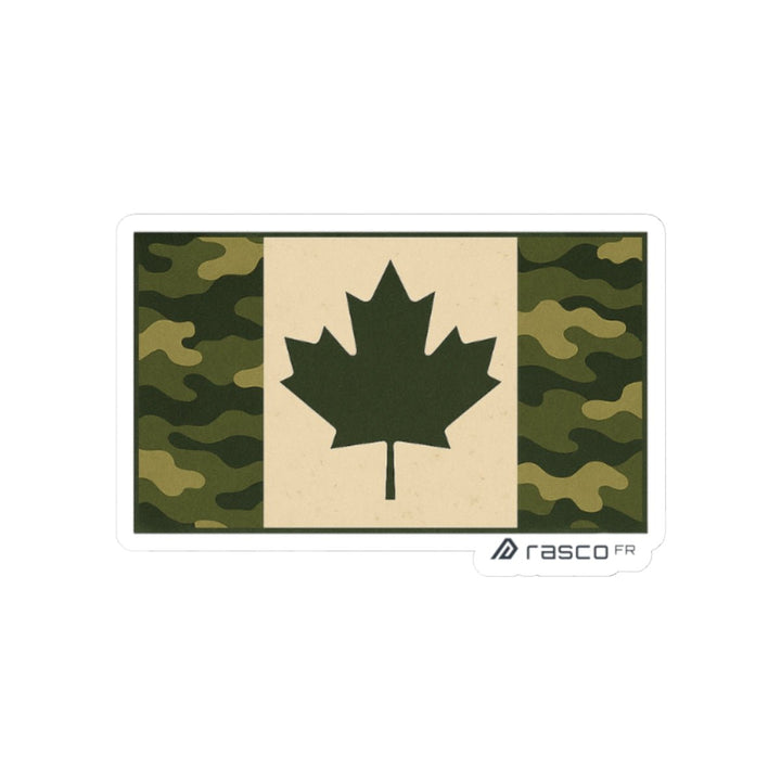 Camouflage Canadian Flag Sticker – Quiet Pride, Loud Grit - Rasco FR