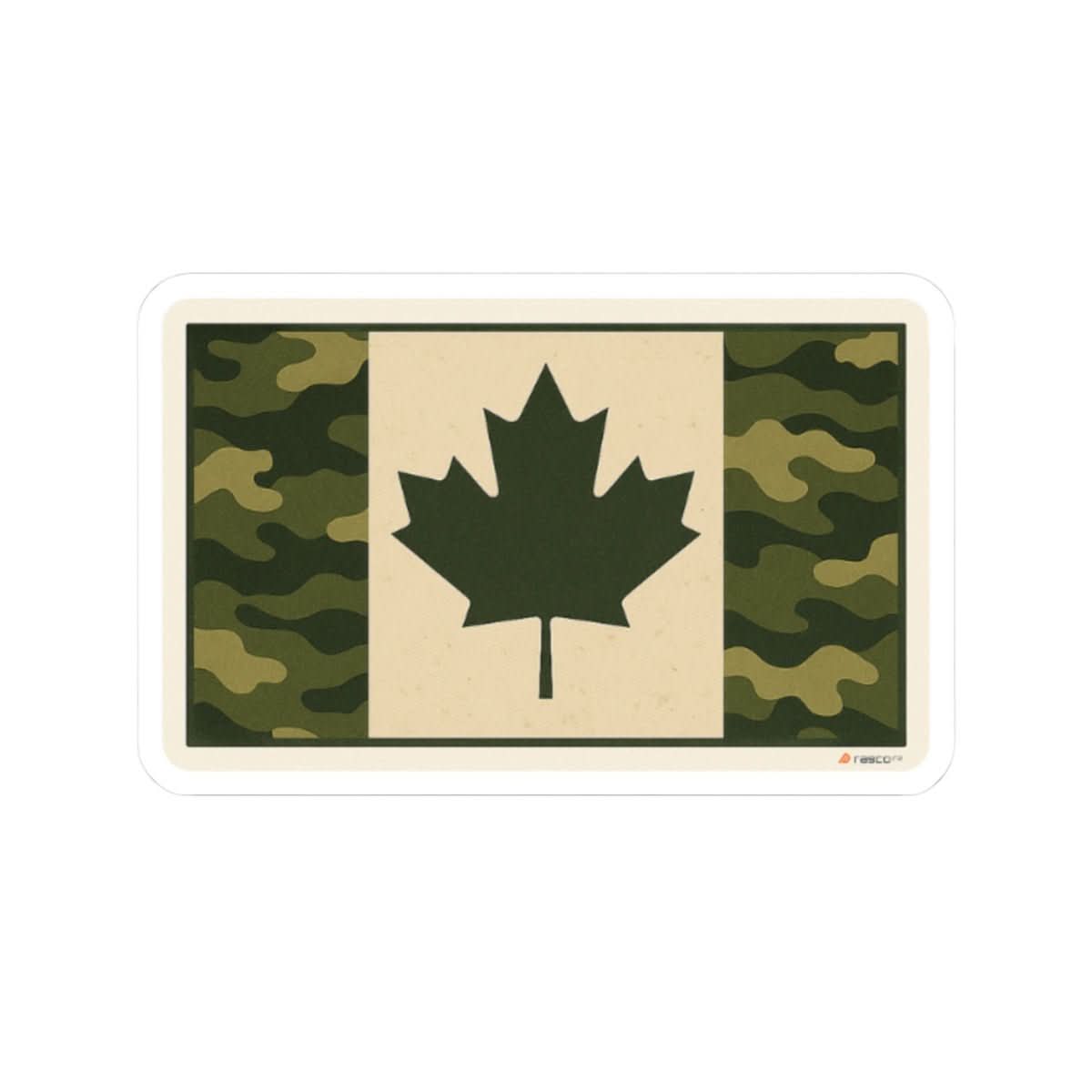 Camouflage Canadian Flag Sticker – Quiet Pride, Loud Grit - Rasco FR