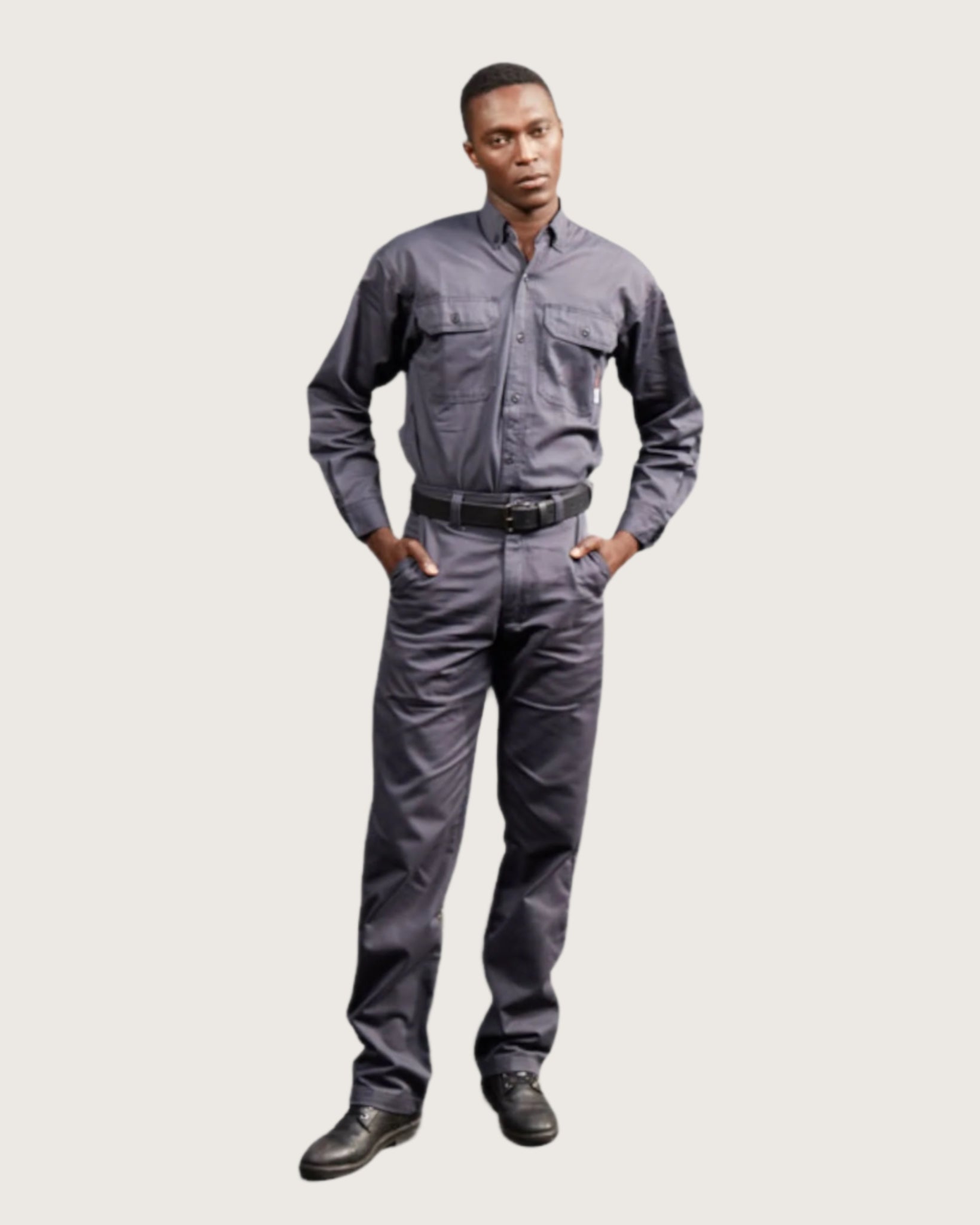FR4133CH Rasco FR 88.12 Charcoal Uniform Pants, CAT 2, NFPA 2112 - MAIN