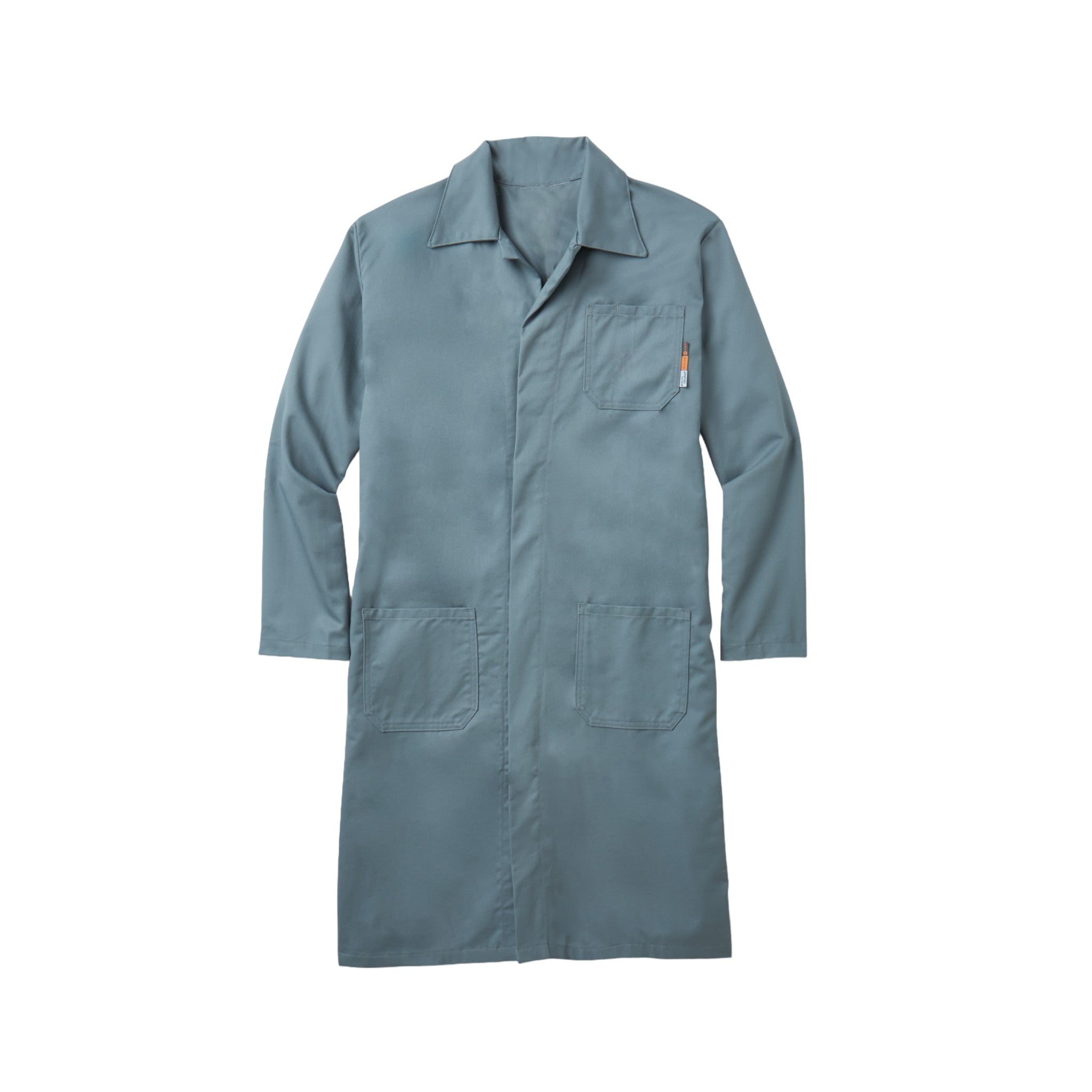 FR5605GY Rasco FR 88.12 Gray Lab Coat, CAT 2, NFPA 2112 - FRONT