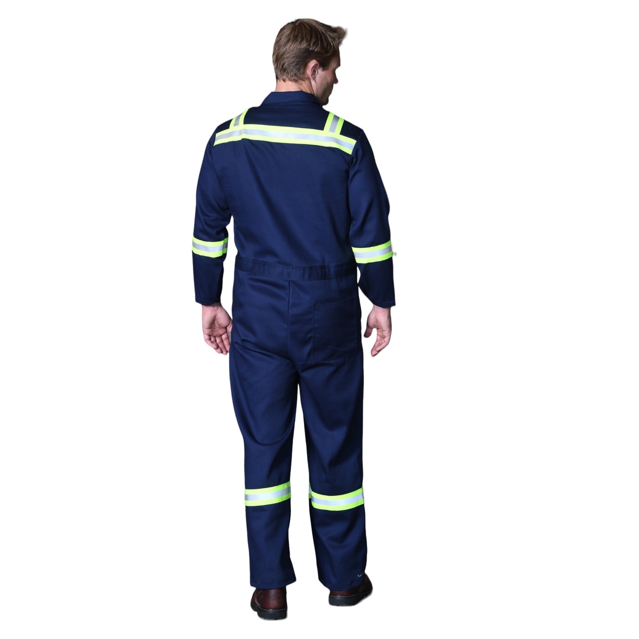 FR2905NV Rasco FR 88.12 Navy Coverall with Eviz, CAT 2, NFPA 2112 - BACK