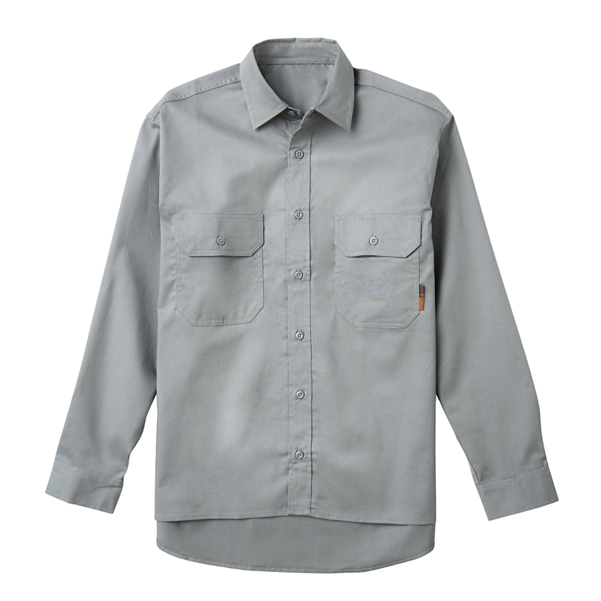 FR1305GY Rasco FR 88.12 Gray Uniform Shirt, CAT 2, NFPA 2112 - FRONT2