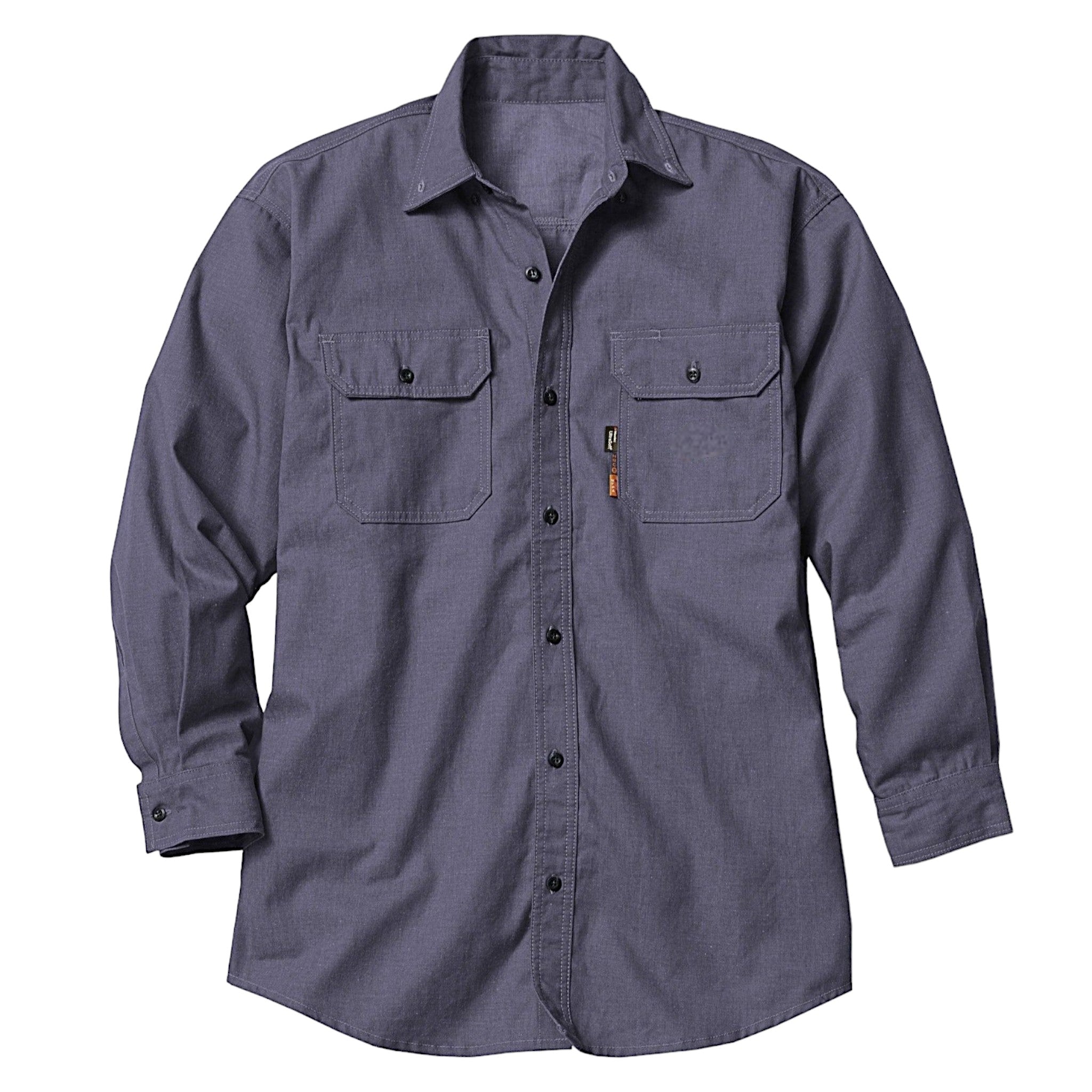 FR1305CH Rasco FR 88.12 Charcoal Uniform Shirt, CAT 2, NFPA 2112 - FRONT