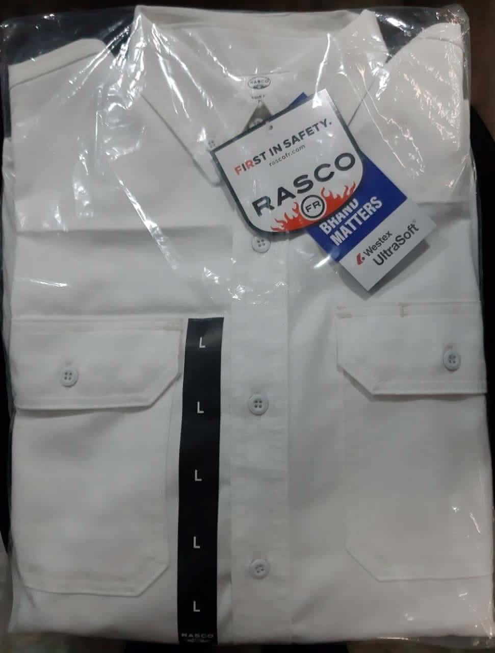 FR 88/12 White Uniform Shirt - Rasco FR