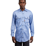 FR1305WB Rasco FR 88.12 Work Blue Uniform Shirt, CAT 2, NFPA 2112 - MAIN2