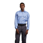 FR1305WB Rasco FR 88.12 Work Blue Uniform Shirt, CAT 2, NFPA 2112 - MAIN