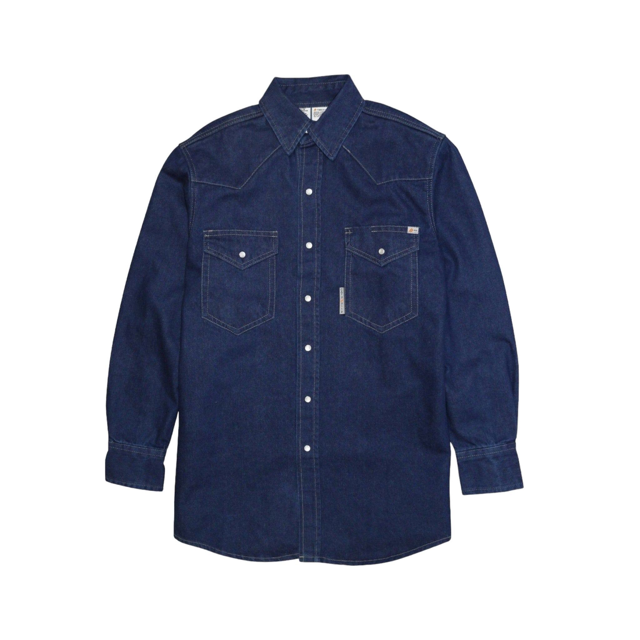 FR1022DN Rasco FR Denim Snap Shirt, CAT 2, NFPA 2112 - FRONT