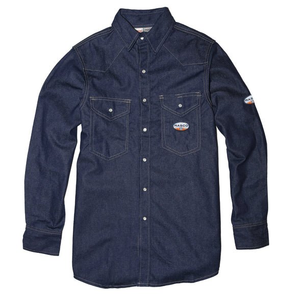 FR Denim Snap Shirt (CLOSEOUT) - Rasco FR