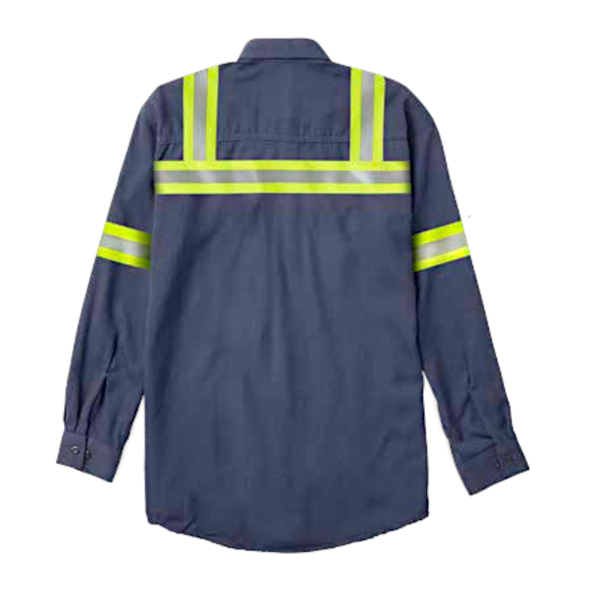 FR1344CNV Rasco FR DH Air™ Navy Uniform Shirt w/ Evis, CAT 2, NFPA 2112 - BACK