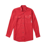 FR1344RD Rasco FR DH Air™ Red Uniform Shirt, CAT 2, NFPA 2112 - FRONT