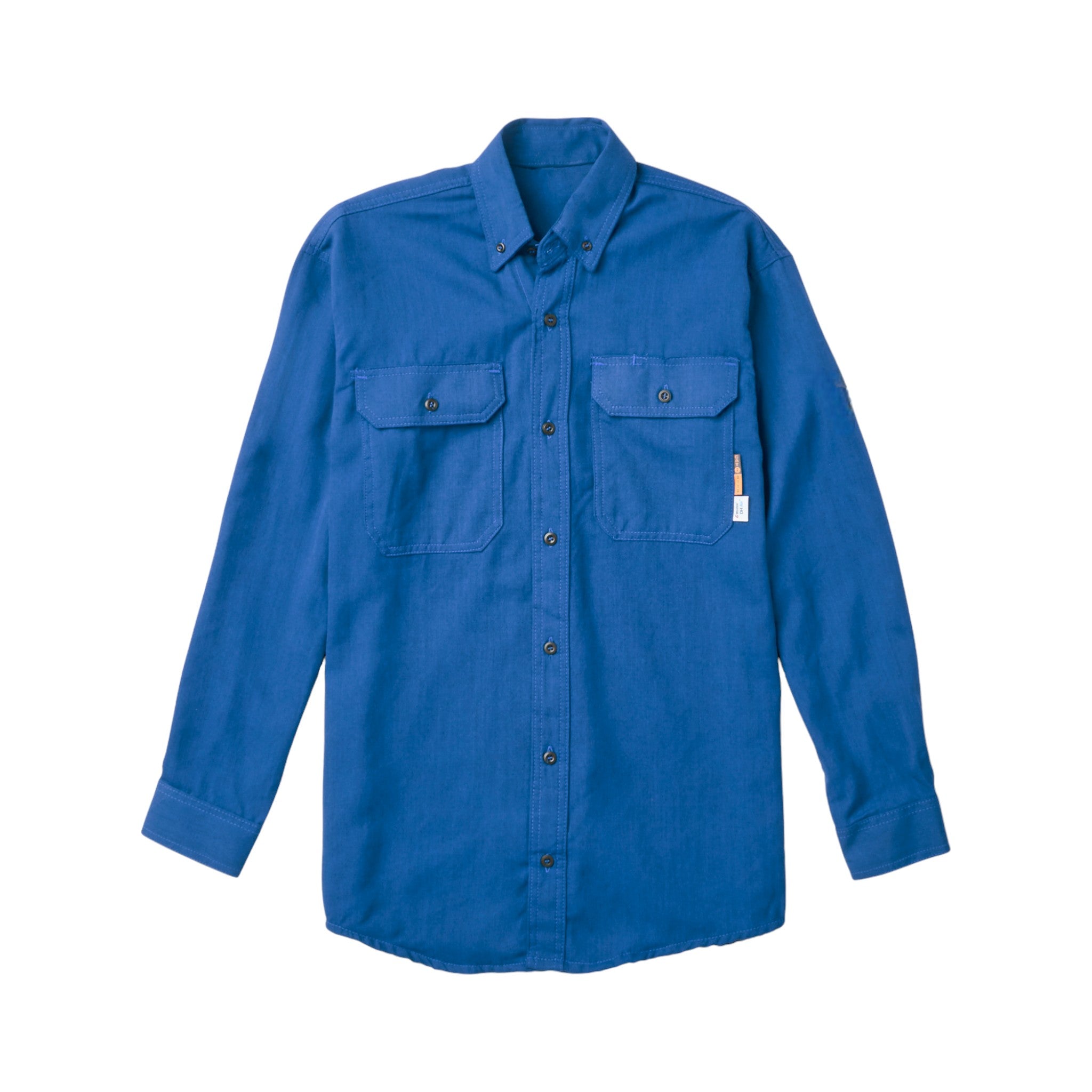 FR1344CB Rasco FR DH Air™ Cobalt Uniform Shirt, CAT 2, NFPA 2112 - FRONT