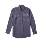 FR1344CH Rasco FR DH Air™ Charcoal Uniform Shirt, CAT 2, NFPA 2112 - FRONT