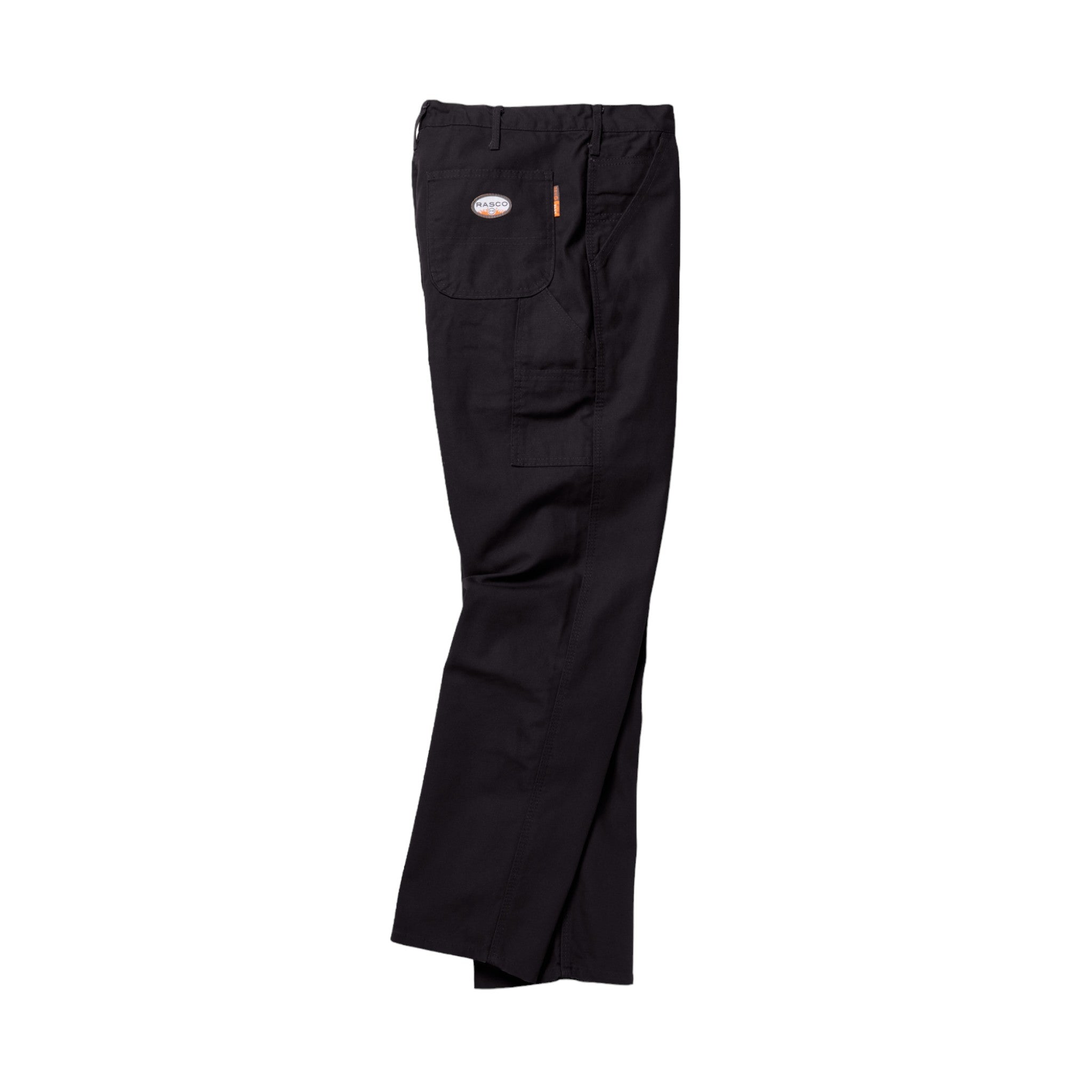 Rasco FR - FR4507BK - FR Black Duck Carpenter Pants, CAT 2, NFPA 2112 - SIDE