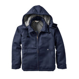 FR3507NV Rasco FR Navy Duck Hooded Jacket, CAT 3, NFPA 2112 - FRONT