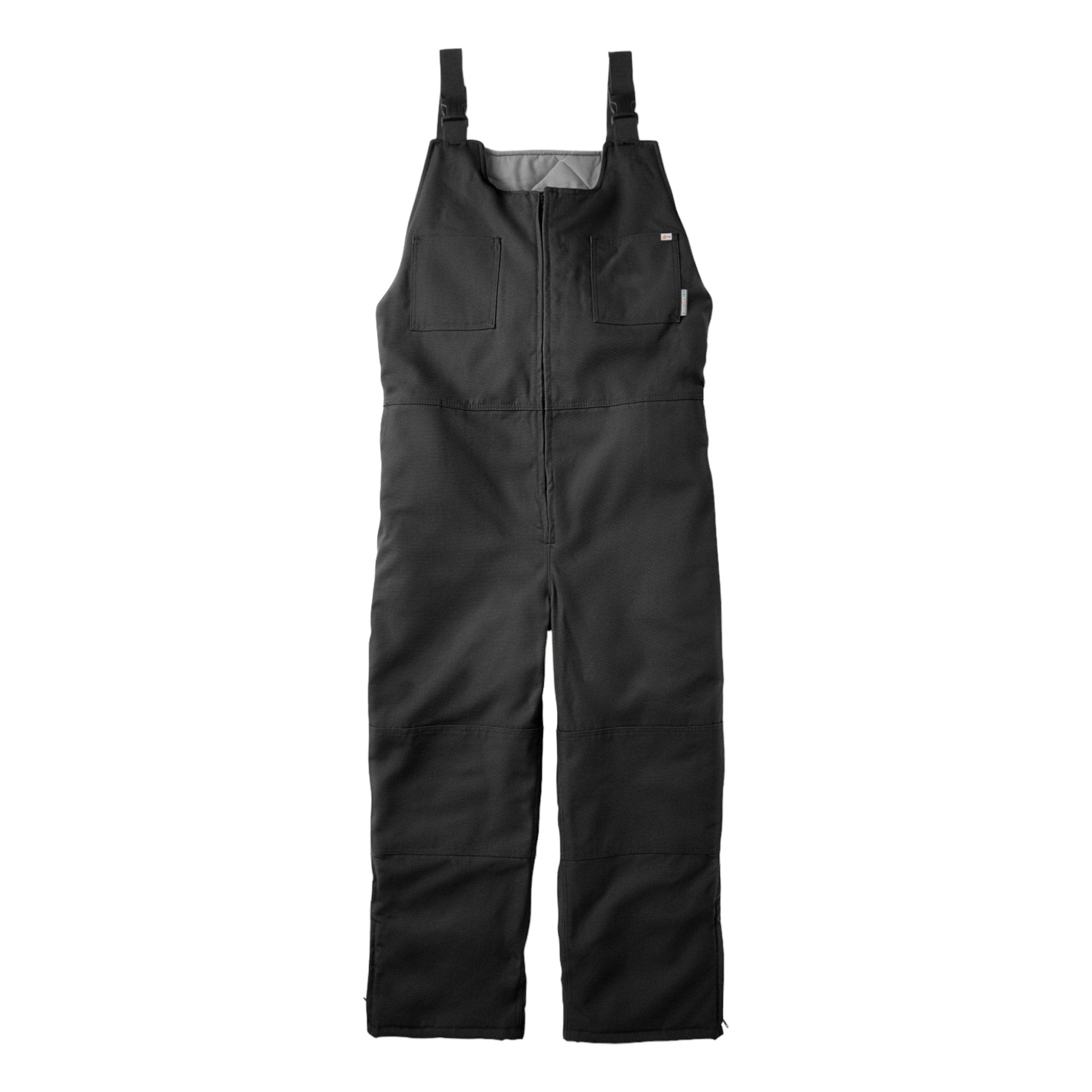 FR2607BK - Rasco FR Black Duck Insulated Bib Overall, CAT 3, NFPA 2112 - FRONT