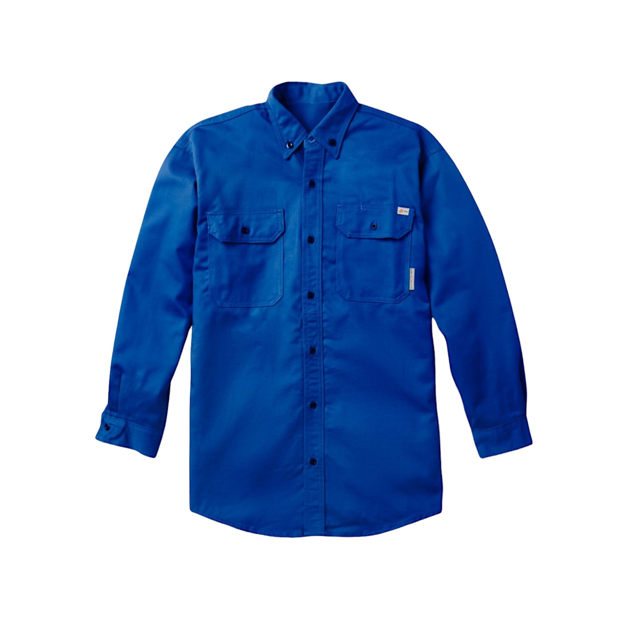 FR1336CB Rasco FR GlenGuard Cool Blue Uniform Shirt, CAT 2, NFPA 2112 - FRONT