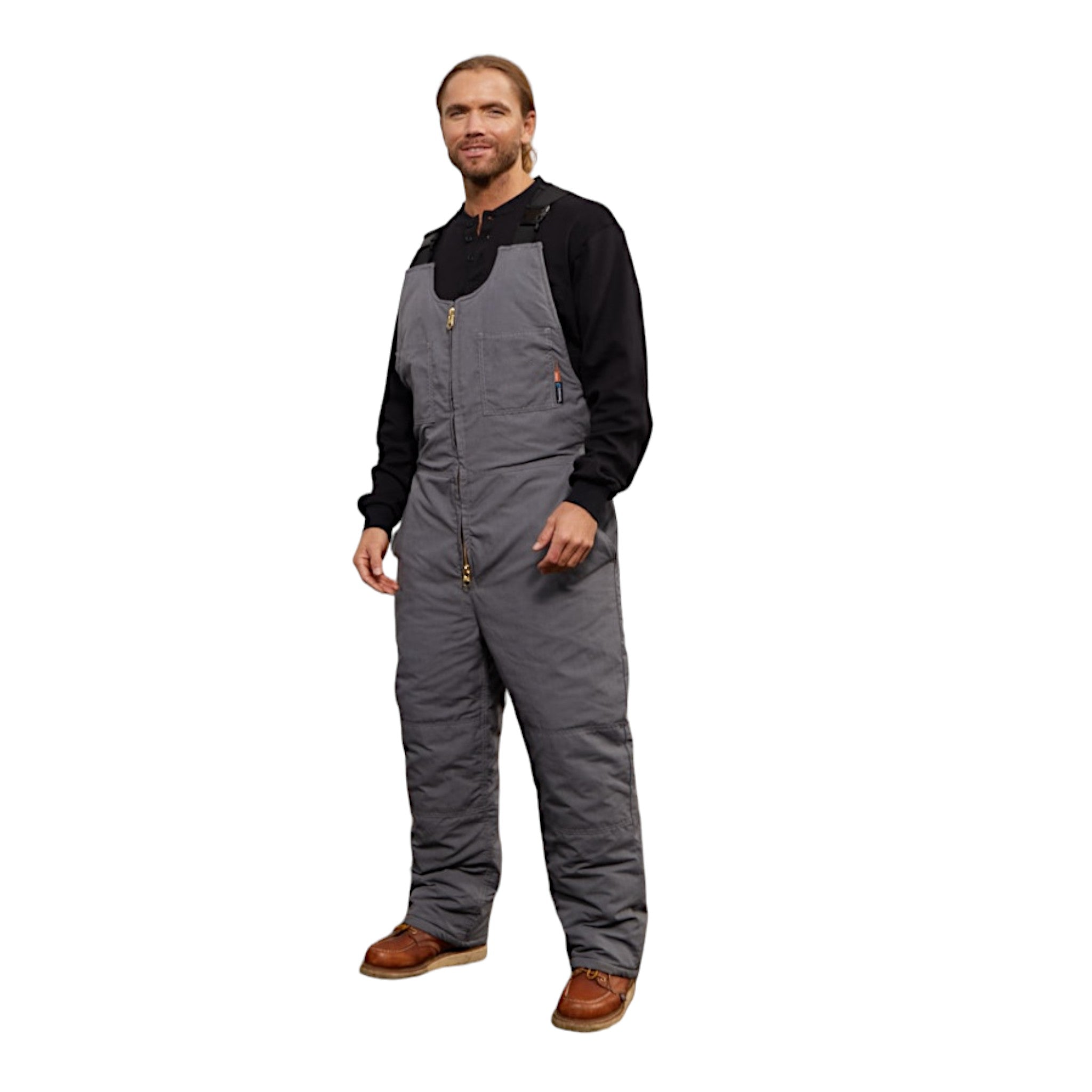 FR2638GY - Rasco FR GlenGuard Gray Insulated Bib Overall, CAT 3, NFPA 2112 - MAIN