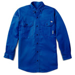 FR1336RB Rasco FR GlenGuard Royal Blue Uniform Shirt, CAT 2, NFPA 2112 - FRONT