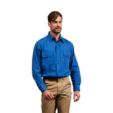 FR1336RB Rasco FR GlenGuard Royal Blue Uniform Shirt, CAT 2, NFPA 2112 - MAIN