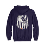 FR2102GNV Rasco FR Graphic Navy Pullover Hoodie w/ Rasco Eagle, CAT 2, NFPA 2112 - BACK