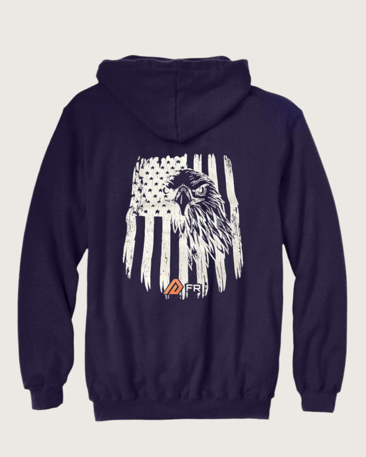 FR Graphic Pullover Hoodie - Navy w/ Rasco Eagle