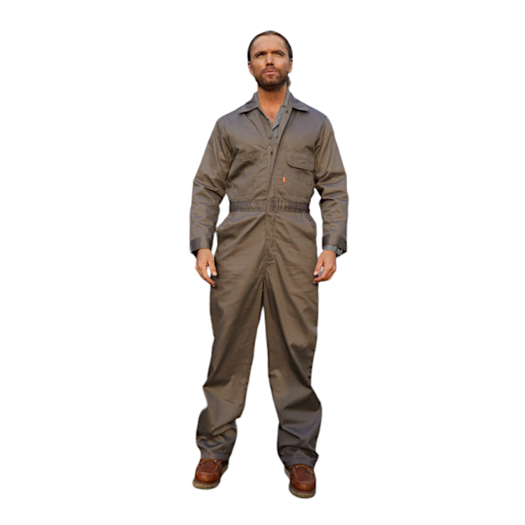 FR2803GY Rasco FR Gray Coverall, CAT 2, NFPA 2112 - MAIN