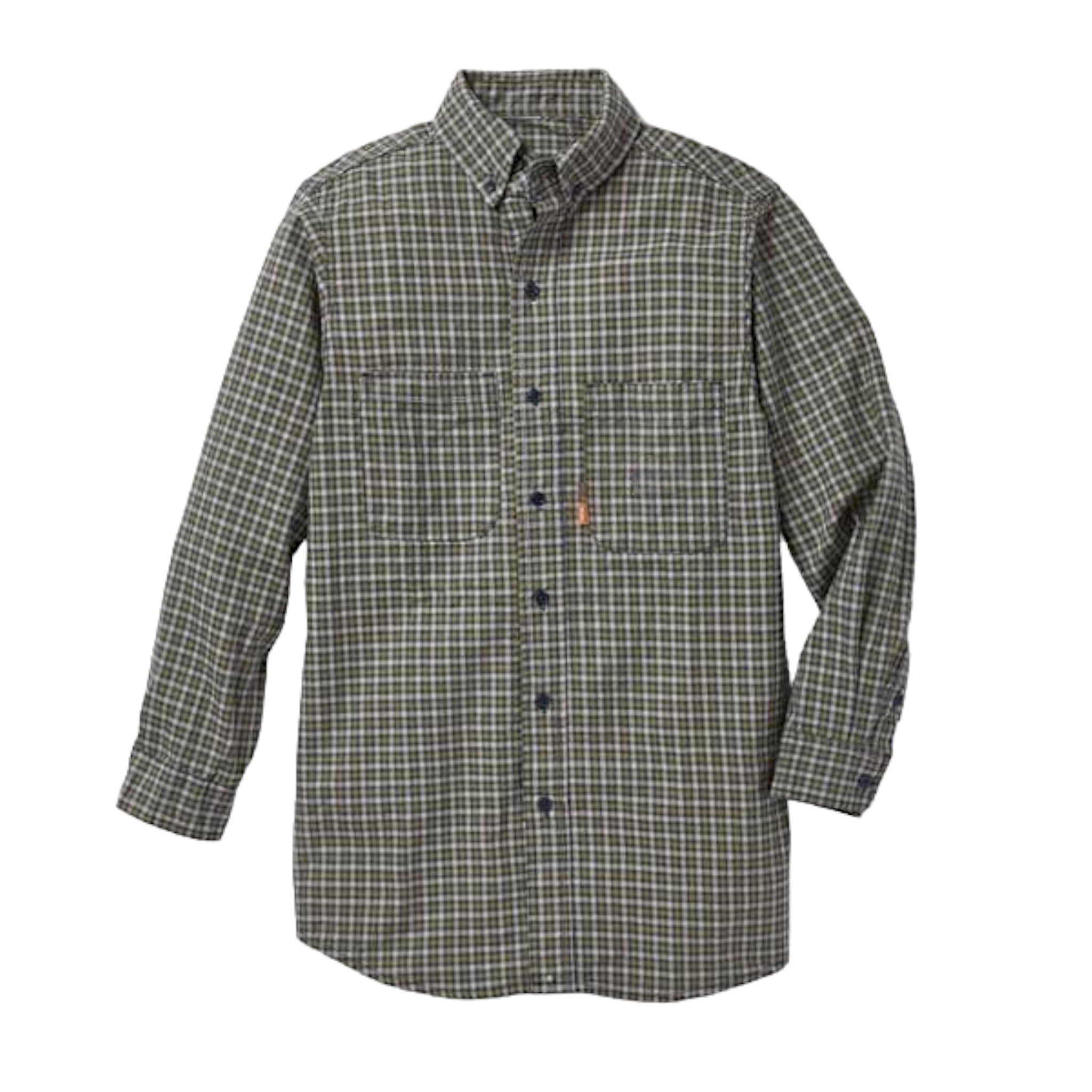 FR0824GN Rasco FR Green Plaid Shirt, CAT 2, NFPA 2112 - FRONT